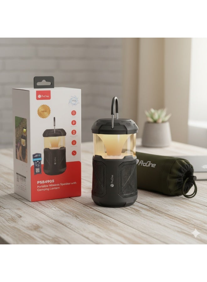 ProOne PSB4905 WIRELESS SPEAKER WITH CAMPING LANTERN - Image 2